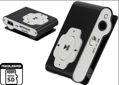 Reproductor Mp3 Shuffle Microsd Sin Memoria Sin Display - No Incluye Cable Miniusb De Carga