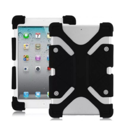 Tecnocel - Funda Bumper Protector Tablet 10 A 11 " Protege Golpes Caidas Bordes Negro