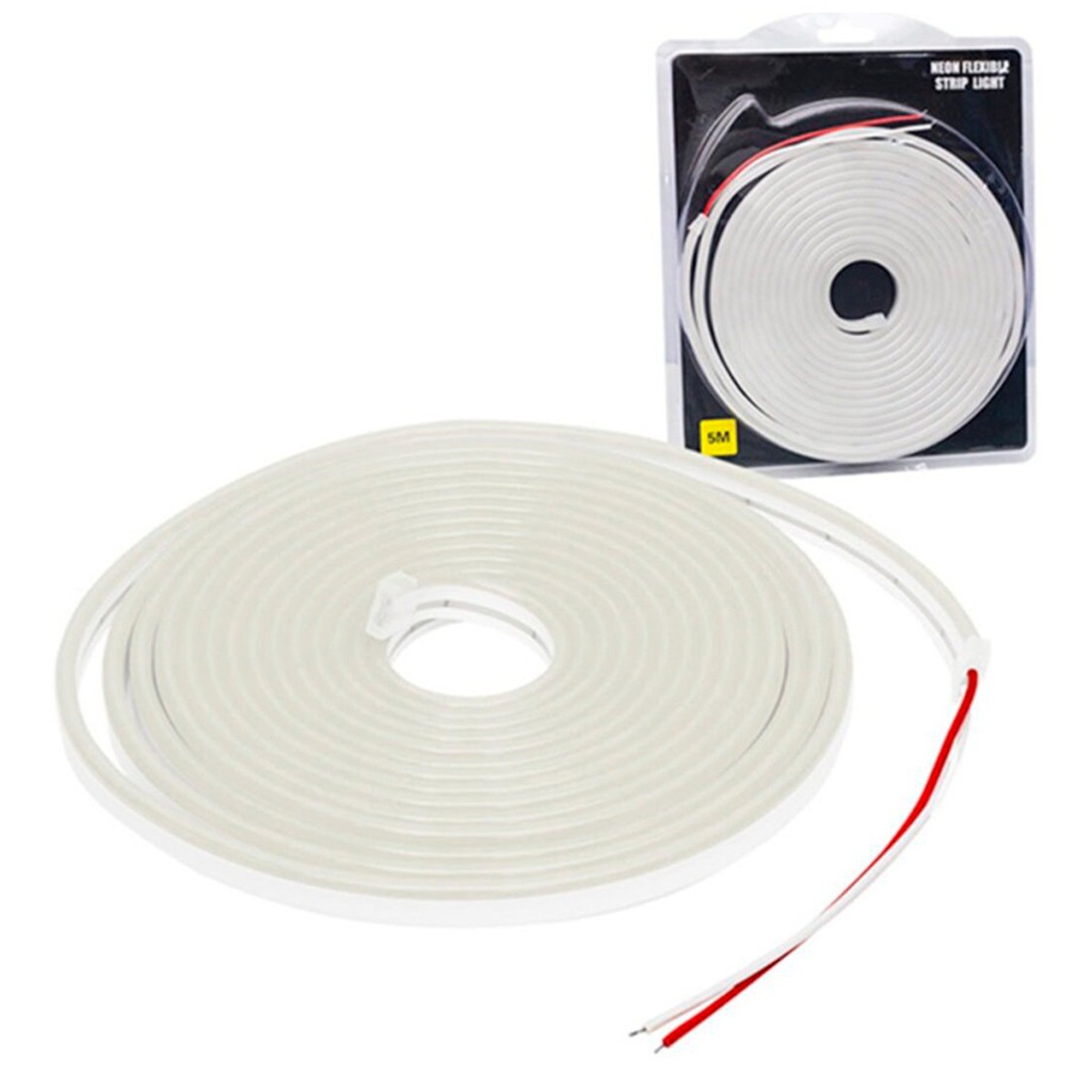 Tira De Neon Led Flexible 6*12 Mm 12V 5Mts Exterior Color Blanco Frio