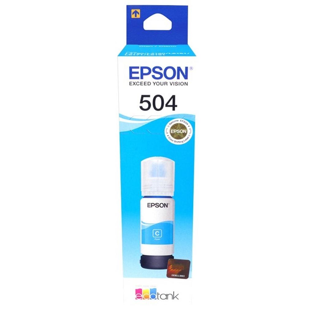 Tinta Original Epson T504 Cyan Para Epson L4150/6161 Series