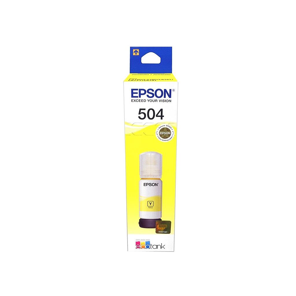 Tinta Original Epson T504 Yellow Amarillo Para Epson L4150/6161 Series