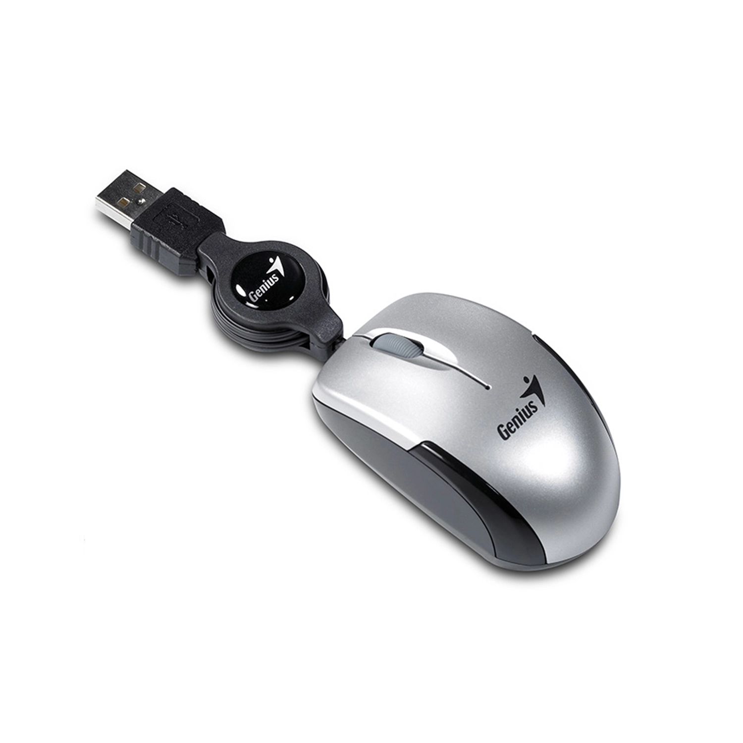 Mouse C/Cable Genius Micro Traveler V2 Plata