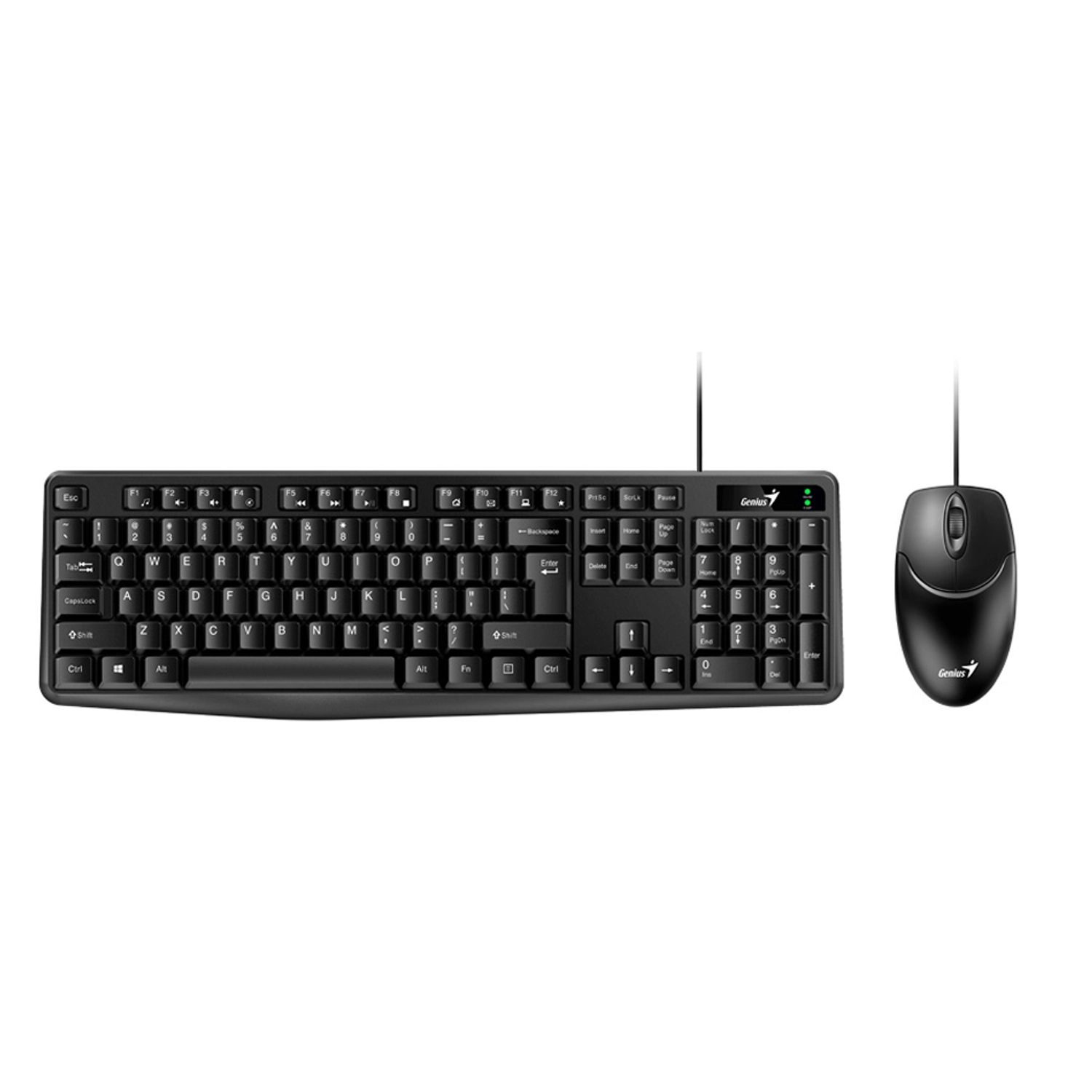 Teclado Y Mouse C/Cable Genius Km-170 Negro