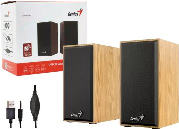 Parlante Genius Sp-Hf180 6W Usb Pine Wood (2701)
