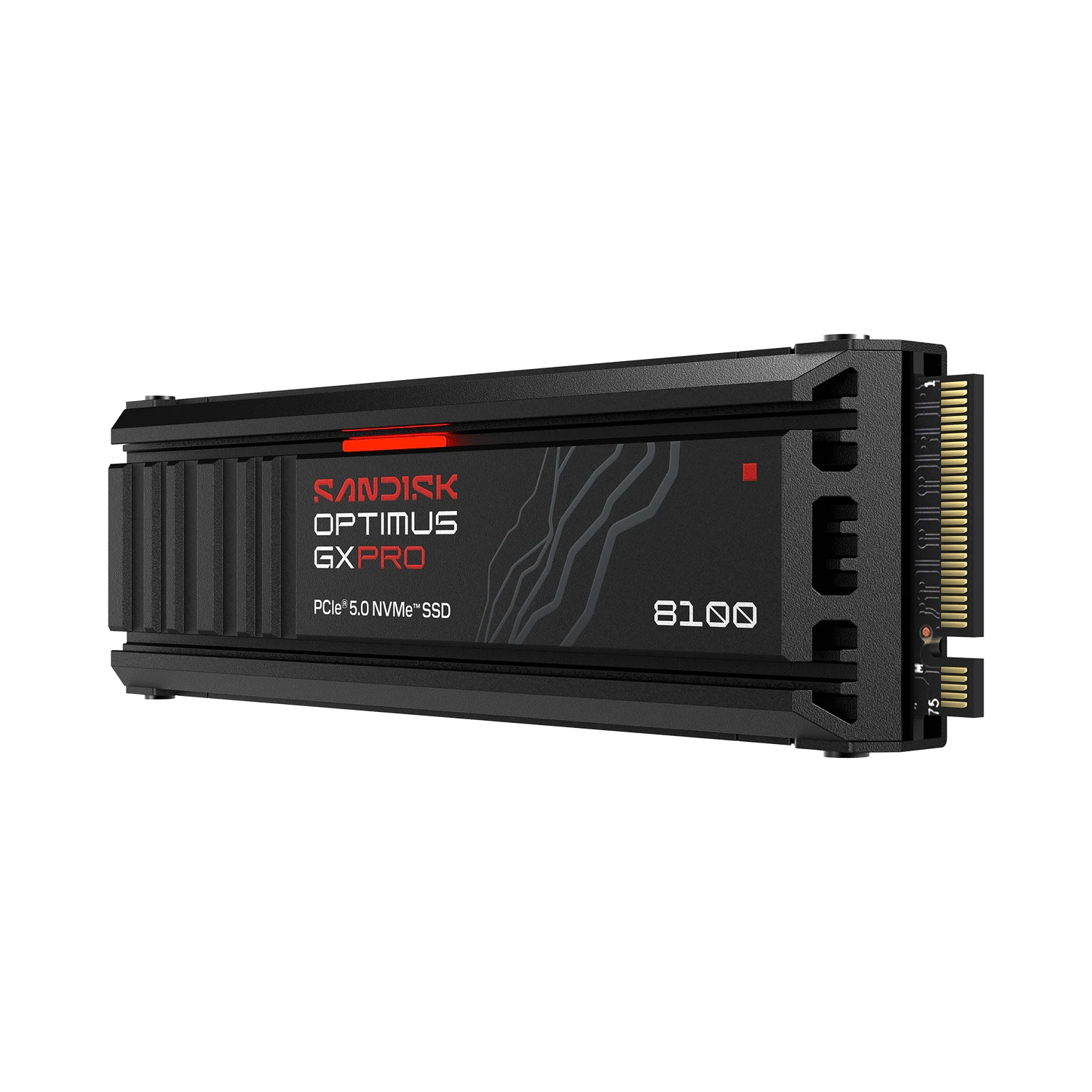 Disco Interno Ssd Sandisk Optimus Gx Pro 8100 1Tb M.2 2280 Nvme Pcie 5.0 14900Mb/S C/Disipador
