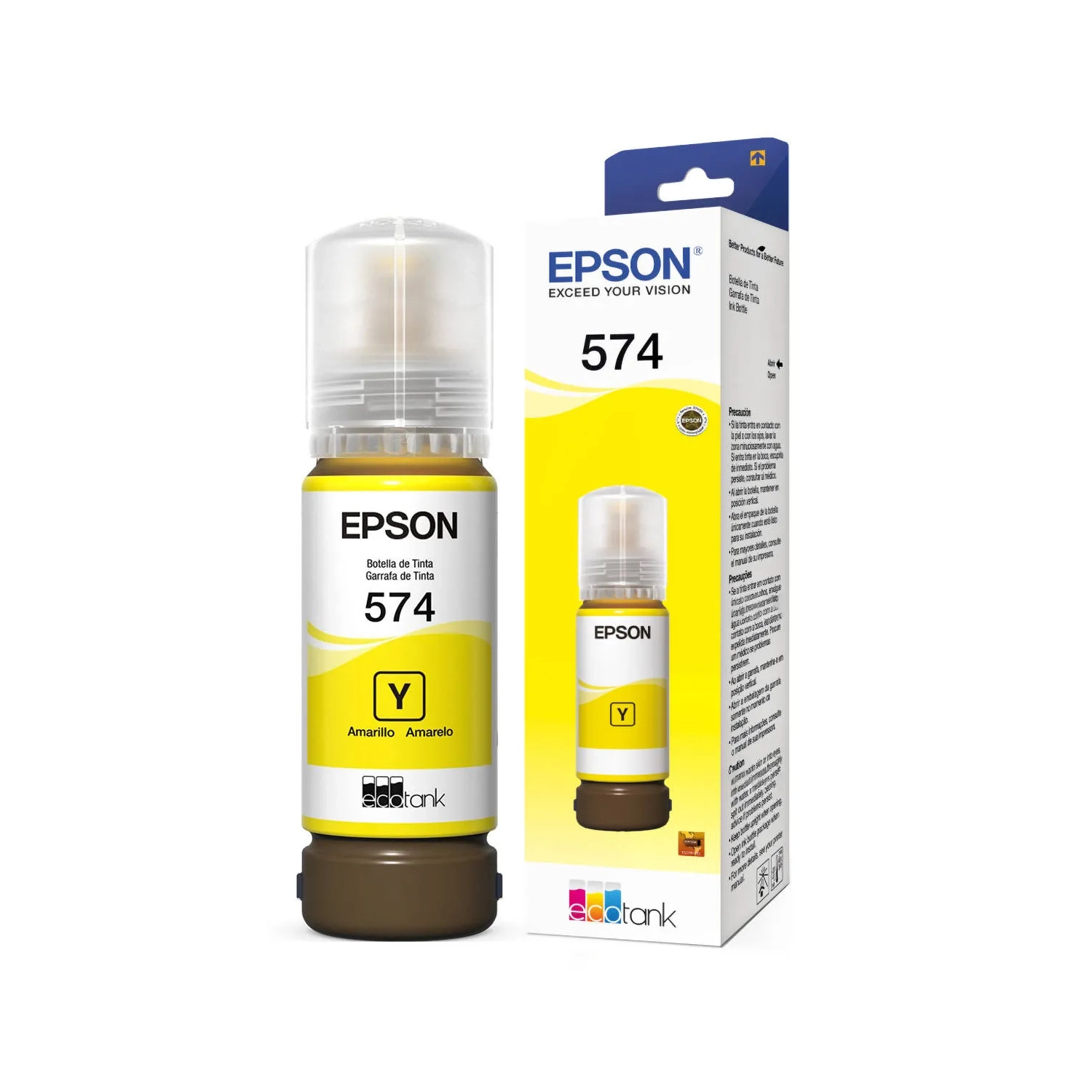 Botella De Tinta Epson 574 Amarilla