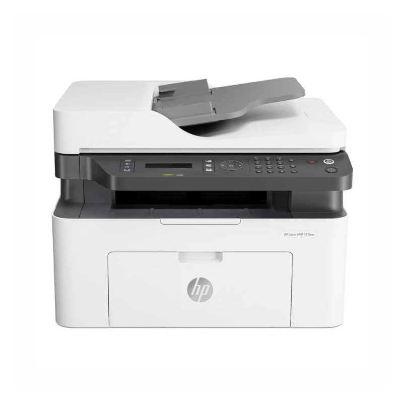 Impresora Hp Multifuncion Laser  Mfp 137Fnw (4Zb84Aac8)