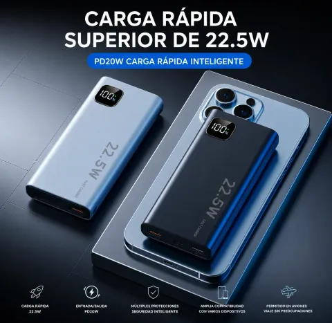 Cargador Portatil Powerbank 10.000Mah 