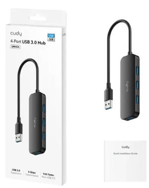 Concentrador Hub Domei By Cudy 4-Port Usb-A 30 (Uh40A)