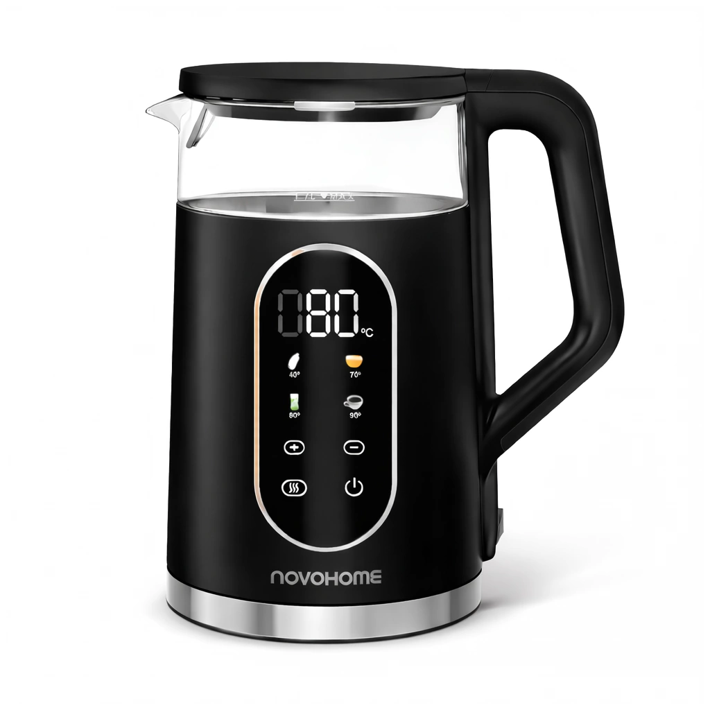 Novohome Pava Electrica Digital Negra 1850W 1.7Lts Nh-Ekd08