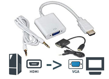Adaptador Hdmi M A Vga H - No Es Bidireccional Hasta 1920X1080 Tp677