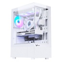 Formula V Gabinete Gamer Crystal Z1+ White Atx + 3 Fans Frgb