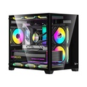 Formula V Gabinete Gamer Crystal Z5 Black Matx + 1 Fan Frgb