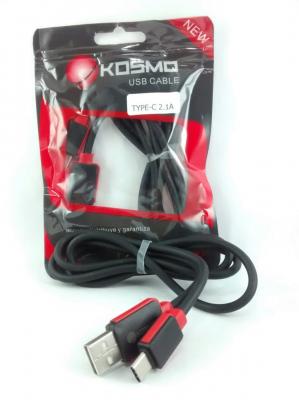 Kosmo Cable Usb A Tipo C Bolsita 1Mt - Color Blanco O Negro