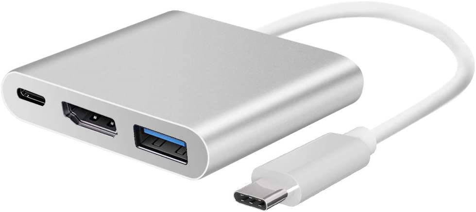 Netmak Nm-Type - Adaptador Conversor 3 En 1 Usb + Hdmi + Usb-C A Usb-C (Ideal P/ Macbook)