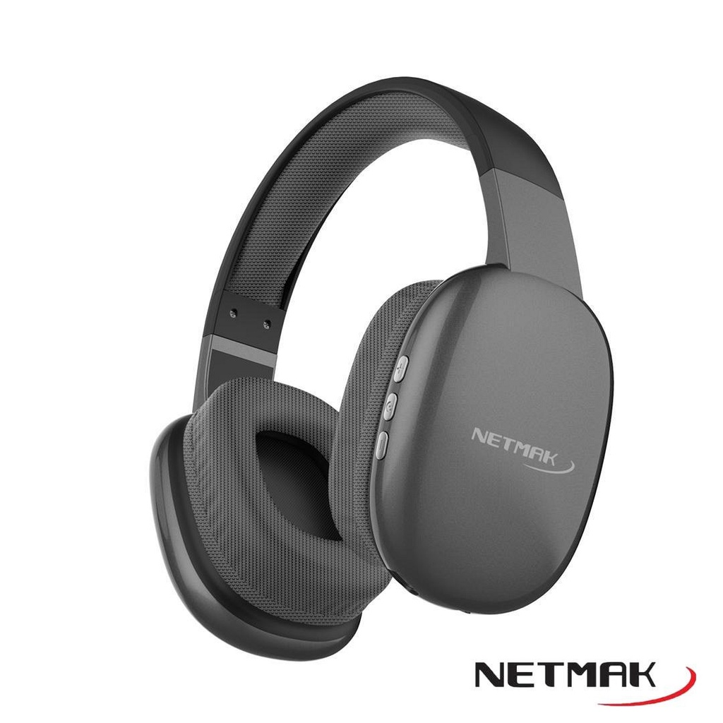 Netmak Nm-Volt - Auricular Vincha Bluetooth Dual Negro