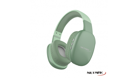 Netmak Nm-Volt-G - Auricular Vincha Bluetooth Dual Verde