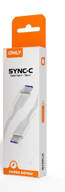 Only Sync-C Cable Tipo C A Tipo C Carga Rapida Largo 1Mt