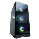 LNZ GABINETE Y10 BLACK VIDRIO TEMPLADO 4 FAN ARGB