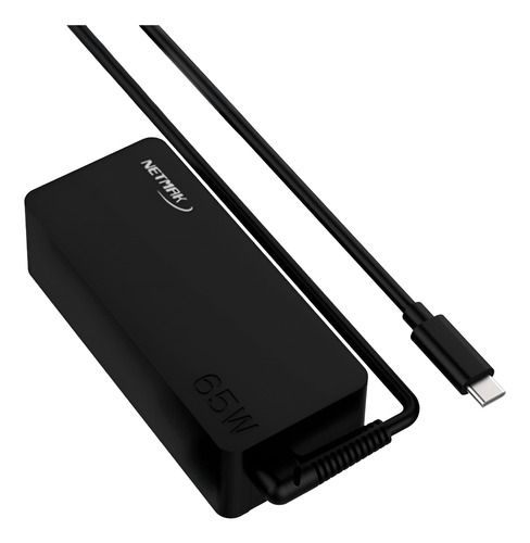 Netmak Nm-1265 Cargador Universal 65W Notebook Tipo C 3.0 5V A 20V Lenovo, Macbook, Ipad Pro, Samsung Galaxy