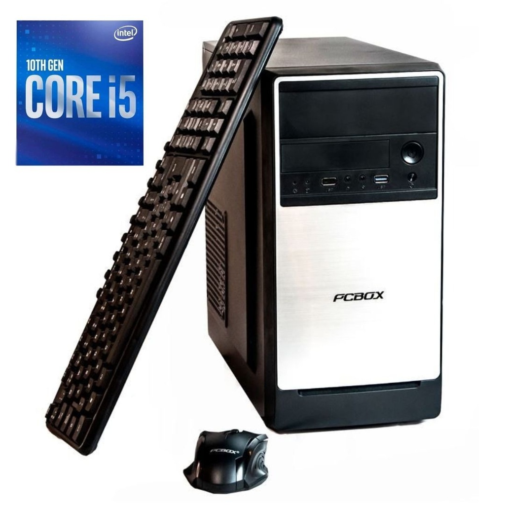 Pc Armada Pcbox Amd Intel Core I5 10400 8Gb Ssd 480Gb Kit Teclado Mouse