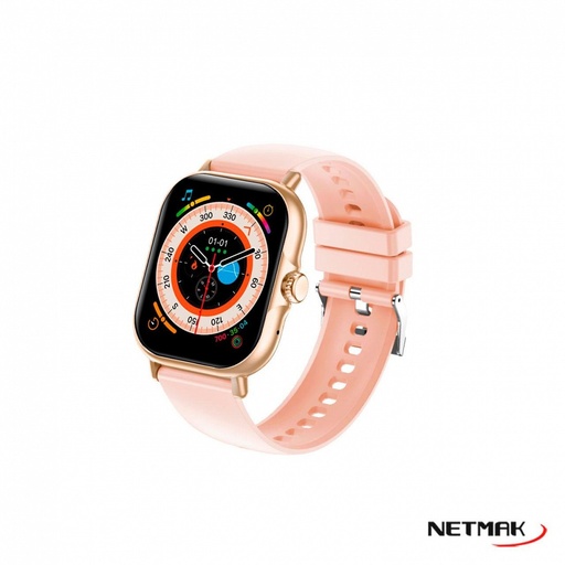[10279] Netmak Nm-Action-P Smartwatch Bluetooth 2" 5.0 Rosa