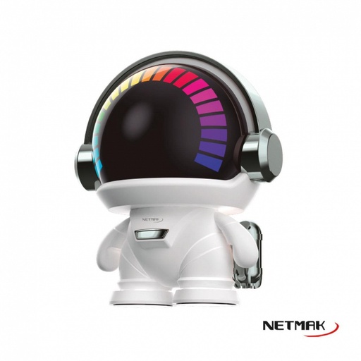 [10281] Netmak Nm-Alpha Parlante Robot Bluetooth Luces Audiorítmicas