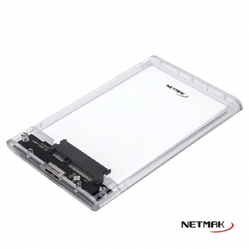 [10289] Netmak Nm-Case-Tr Carry Disk USB 3.0 Transparente Para Discos 2.5"Hdd/Ssd