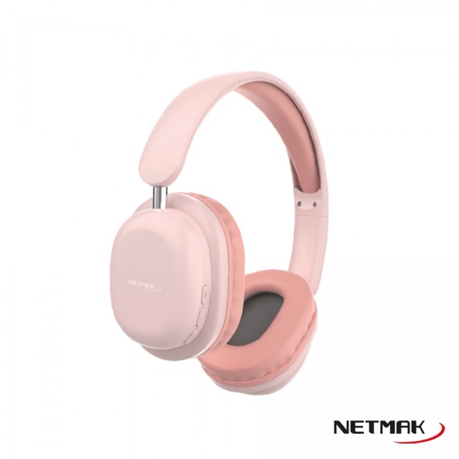 [10299] Netmak Nm-Live-P Auricular Bluetooth Plegable Rosa