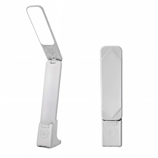 [10407] Lampara Mesa 28C Rebatible Led Recargable Calido Neutro Frio 5V Usb Blanco