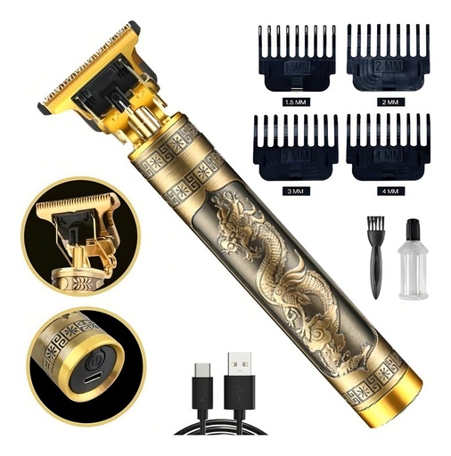 [10438] Afeitadora Vintage T9 Trimmer Metal Mods-776 Dorado