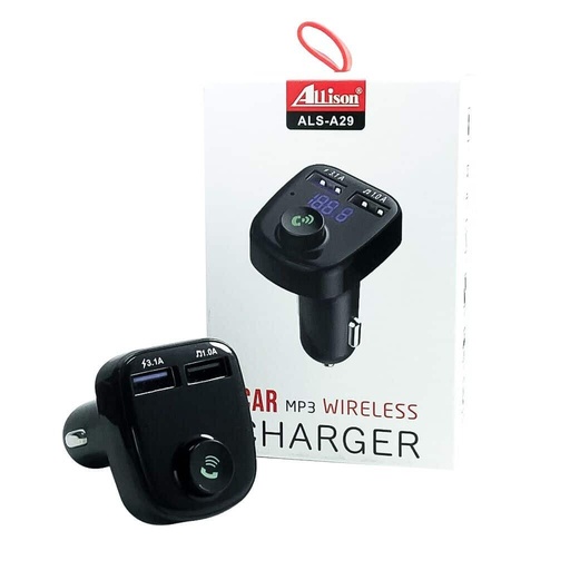 [10507] Only Modulador Fm- Bluetooth-Mp3 Wireless Charger + Usb 12V Mod-2025