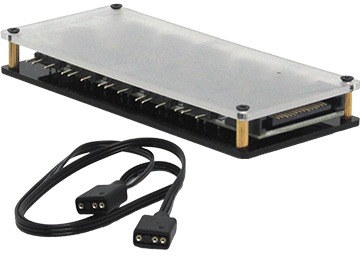 [10585] Hub Splitter Argb Rgbw 5V 3 Pines 10 Puertos Se Alimenta Por Puerto Sata Tp-19605