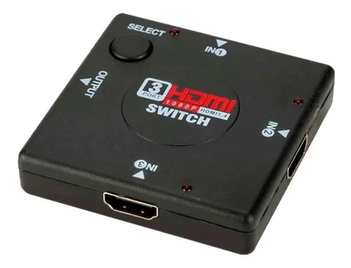 [10646] Megalite Switch Hdmi 3 Entradas 1 Salida 1080P Hdmi 1.4
