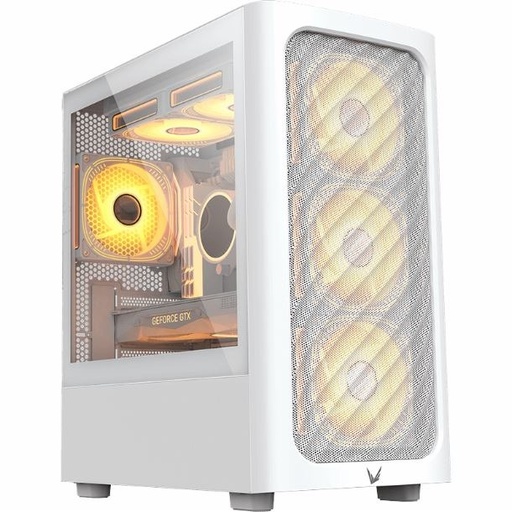 [10790] Formula V Gabinete Gamer Air Mesh G3 White Matx + 1 Fan