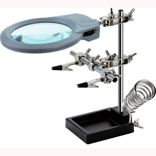 [10807] Megalite Soporte Para Soldadura Con Lupa Y Luz Zd010M