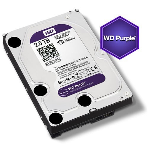 [10831] Western Digital Disco Rígido 2Tb Purple 3.5 Sata 3 Wd23Purz Wd Cctv Dvr