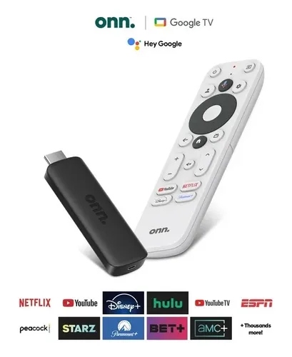 [10837] Watch Onn - Reproductor Onn Ram 1.5Gb Rom 8Gb Google Tv Stick 2K Hdmi Wifi Control Remoto Funcion Chromecast Smart