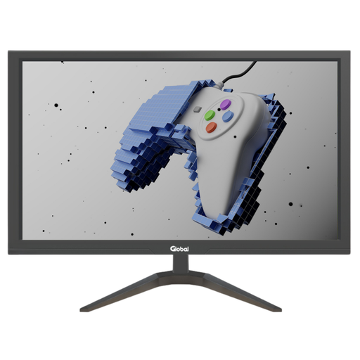 [10866] Global Monitor 27" Full Hd 60Hz Oficina Negro Base V  Vga Hdmi  