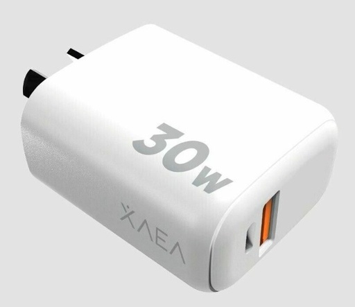 [10928] Xaea Cargador Celular Intensify 30W Usb + Tipo C - Sin Cable - Carga Rapida - Mod600