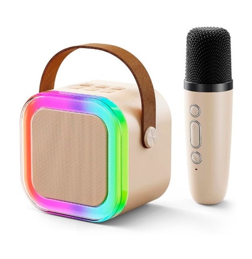 [10948] Lumi Parlante Mini Karaoke Kids Fm Tws Bluetooth Con Microfono Recargable