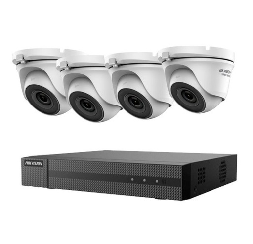 [10952] Combo Hikvision Dvr 4 Canales + 4 Domo Camaras Full Hd