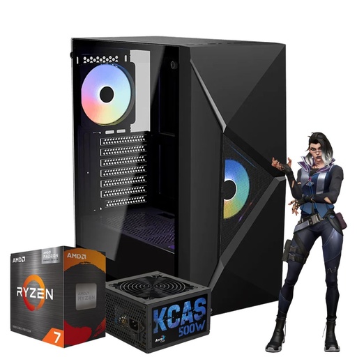 [10984] Pc Gamer Aerocool Amd am4 ryzen 7 5700g 16gb ssd 480gb 500w 80+ bronze free dos - A pedido !