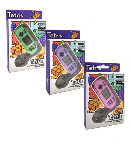 [10987] Llavero Mini Consola Tetris Portatil
