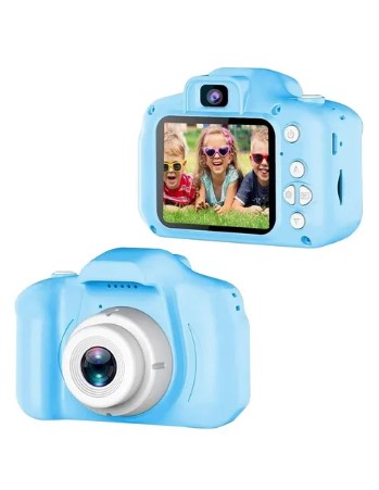[10992] Camara Kids Digital Lcd C02 Juegos Celeste