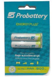 [11088] Probattery Pilas Recargables Aaa 800 Mah X 2 U