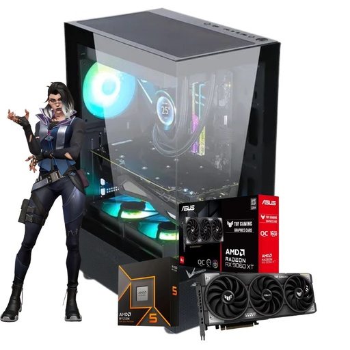 [11155] Pc Gamer Formula V Line Ryzen 5 9600X Rx 9060Xt 16Gb Ssd 512Gb 16Gb Ram 700W 80+Bronze Sistema Regalo!