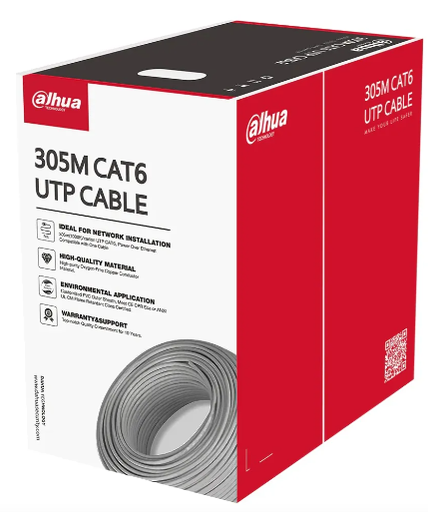 [11234] Dahua Pfm920I-6Un-Cn Bobina Utp Cat6 Cat 6 Interior 100% cobre