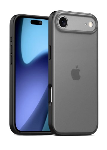 [11285] Funda Shice Tpu + Crystal Edge  Antigolpe Iphone 17 Air Transparente Negra