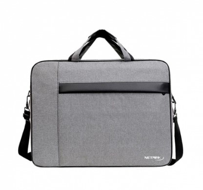 [11338] Netmak Nm-Ml2 Maletin Porta Notebook 15.6" Gris Con Cierres